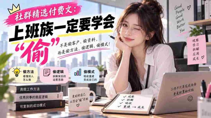 社群精选付费文：上班族一定要学会“偷“-OG资源站