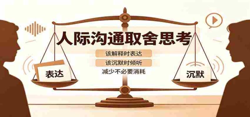 人际沟通取舍思考：分清解释与沉默边界，拿捏职场生活沟通分寸减少情绪内耗-OG资源站