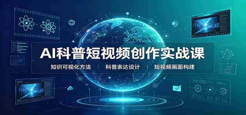 AI科普短视频创作实战课：配套要点文档，文案与视频提示词模板教学-OG资源站