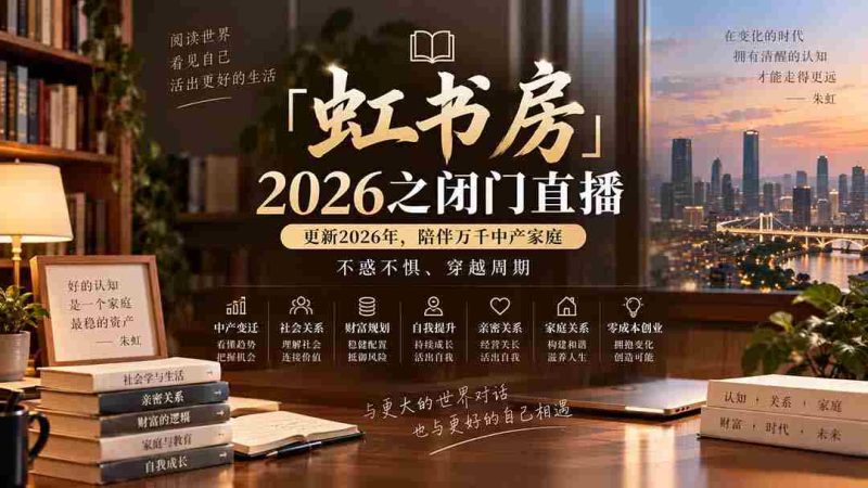 「虹书房」2026之闭门直播-更新2026年8月，陪伴万千中产家庭，不惑不惧、穿越周期-OG资源站