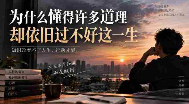 某社群精选文：为什么懂得许多道理却依旧过不好这一生？-OG资源站