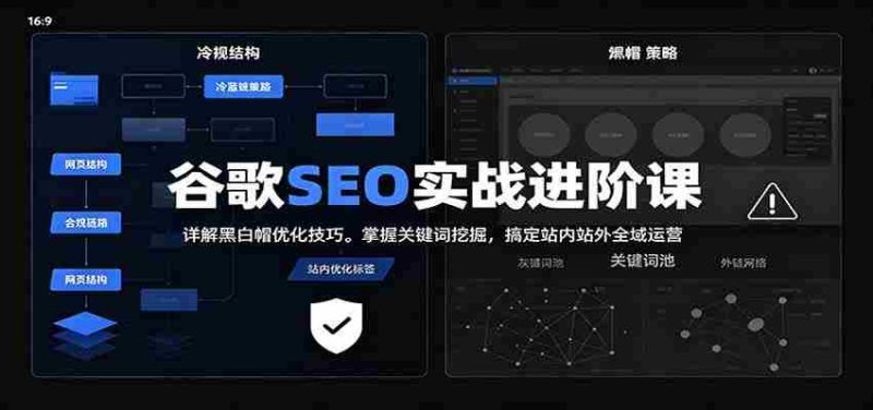 2026谷歌SEO实战进阶课：详解黑白帽优化技巧，掌握关键词挖掘，搞定站内站外全域运营-OG资源站