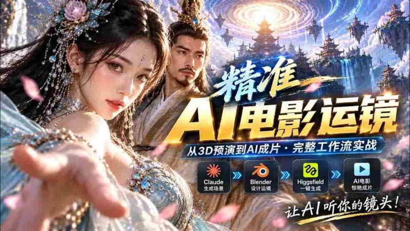 AI技术革新：视频拍摄步入精准运镜时代！Claude、Blender与Higgsfield免费插件试用体验-OG资源站