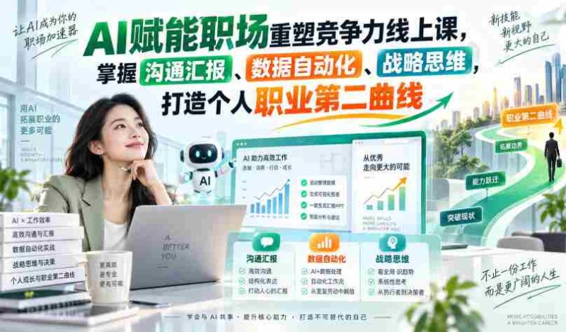 数字化时代职场新技能：AI助力，提升沟通、自动化和数据战略，拓展职业发展新维度-OG资源站