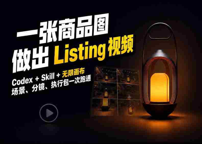 无限创意，Codex与画布联手，将商品图演绎成吸睛的Amazon视频清单-OG资源站