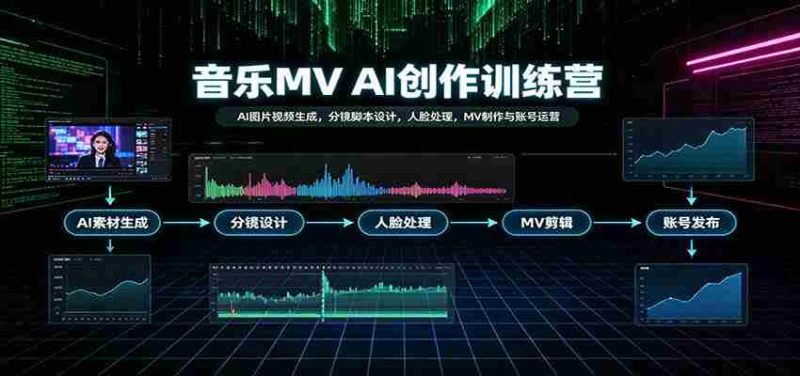 AI赋能音乐MV制作：从AI图像视频生成到账号运营全攻略-OG资源站