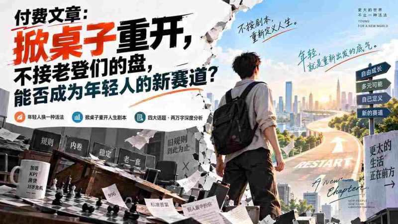 重燃青春激情，拒绝陈规束缚，年轻一代的新出路在何方？-OG资源站