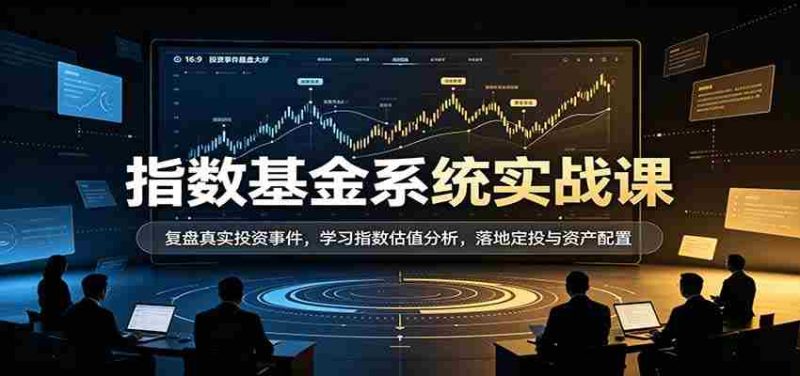 实战解析指数基金:深度复盘投资案例,掌握估值技巧,实操定投与资产布局策略-OG资源站