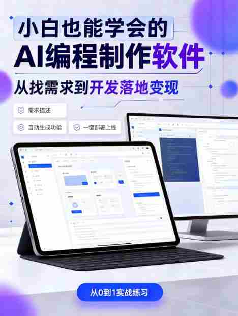 手把手教会你ai编程制作软件到变现全路径,零基础小白轻松上手,从找需求到开发落地变现【揭秘】-OG资源站