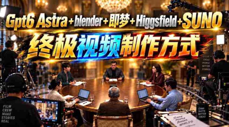 揭开GPT-6与Suno的神秘面纱:Astra、Blender、即梦、Higgsfield联手打造视频制作新纪元!-OG资源站