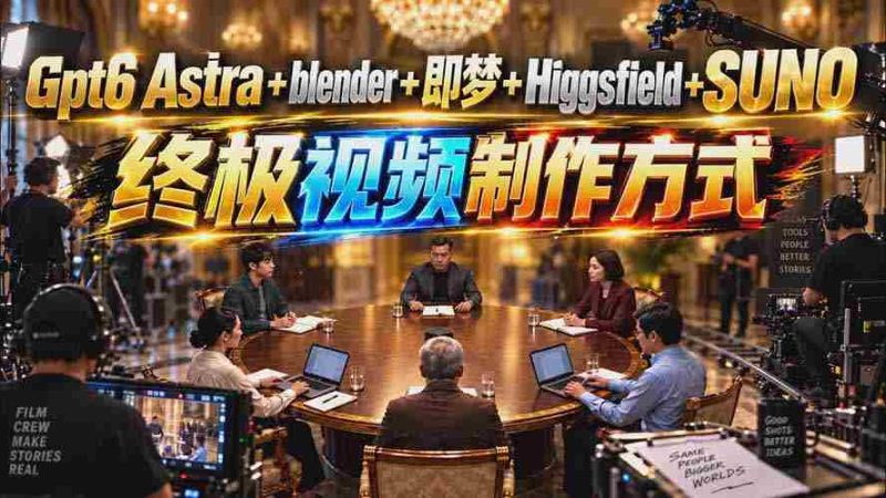 探索新境界:GPT-6引擎联动Blender、即梦、Higgsfield与Suno,打造影视制作巅峰之道-OG资源站
