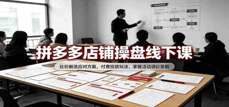 揭秘拼多多线下实战：破解比价困境，深度解析付费推广技巧，高效掌握活动价格调控术-OG资源站