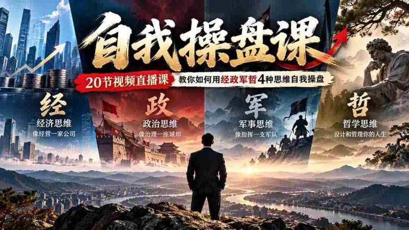 独家发布】20堂实操直播课，教你运用经政军哲思维，轻松掌握自我操盘艺术（更新至0924）-OG资源站