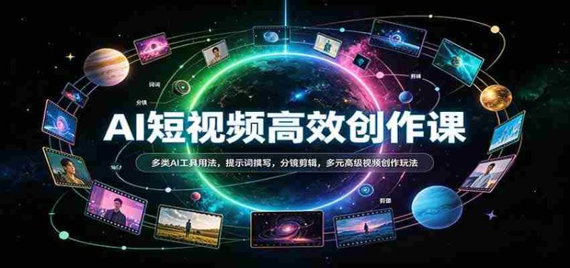 探索AI短视频创作奥秘：掌握多种AI工具技巧，精妙提示词编写，分镜头剪辑艺术，解锁高端视频制作新境界-OG资源站
