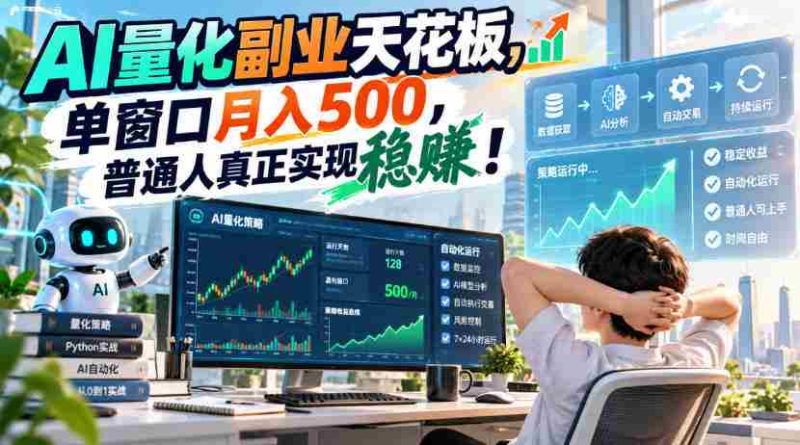 探秘AI量化副业巅峰：一窗独占，月薪过千，凡人亦可稳赚不赔！-OG资源站