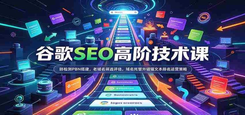 谷歌SEO高阶技术课：防检测PBN搭建，老域名筛选评估，域名托管外链锚文本排名运营策略-OG资源站