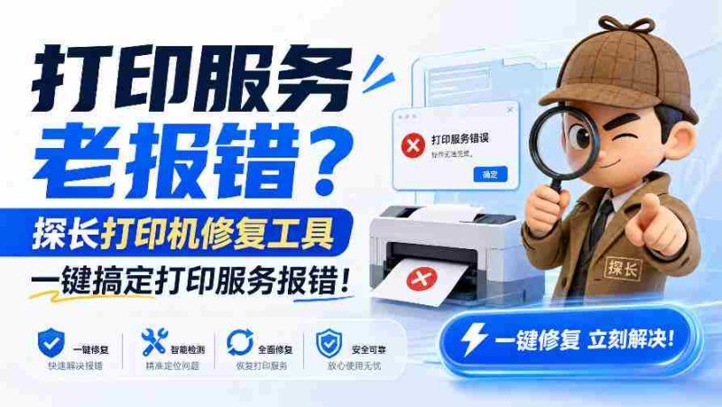 打印故障频繁困扰？探长神器一击即中，轻松解决打印服务难题！-OG资源站