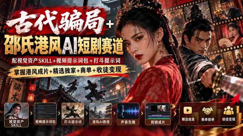 穿梭古韵陷阱,邵氏风华AI剧作新径:解锁视觉魔力,巧用视频关键词,激战动作脚本,打造经典港味影视盛宴——独家精选,商业合作,传承技艺,财富共赢-OG资源站