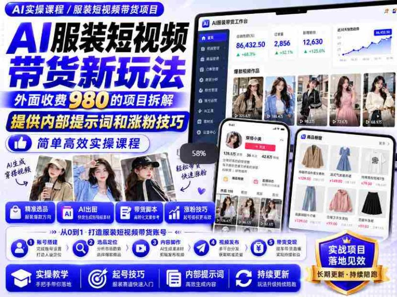 揭秘:独家放送!仅需980元,轻松学会AI快手带货神器,高效制作爆款短视频,一分钟即可上手!-OG资源站