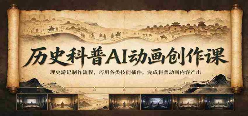 揭秘AI动画创作秘诀:历史科普之旅,掌握丰富插件技巧,轻松打造科普动画精品-OG资源站