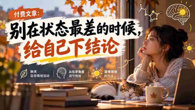 【无水印】某付费文章:别在状态最差的时候,给自己下结论-OG资源站