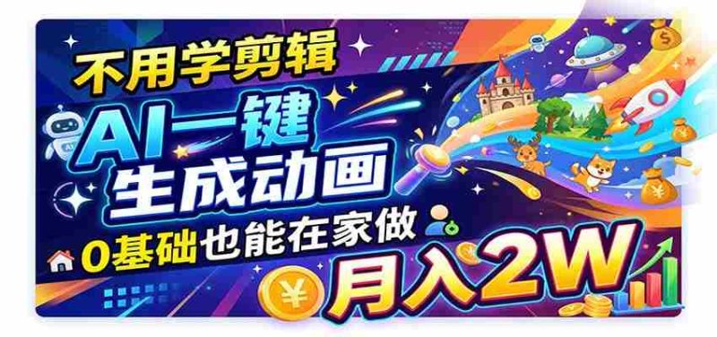 人工智能动画风头正劲!单笔收益高达500至800元,全流程自动派单,新手轻松月入两万加-OG资源站
