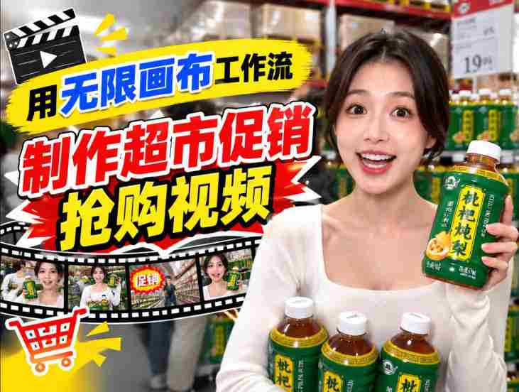 畅享无限创意，超市促销视频狂潮来袭！TikTok抖音带货短视频一键生成，抢购热潮一触即发！-OG资源站