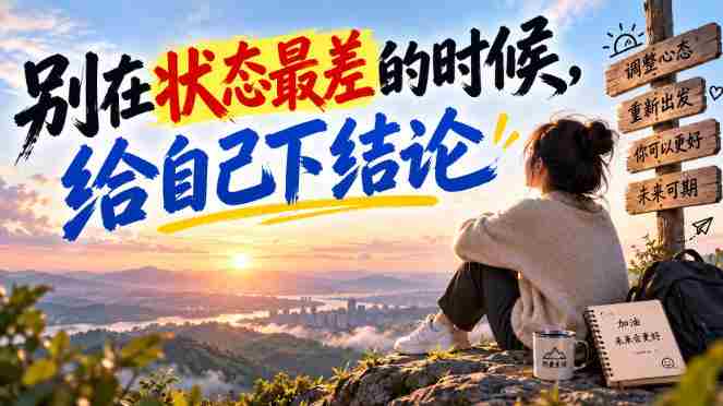 某公众号付费文章：别在状态最差的时候，给自己下结论-OG资源站