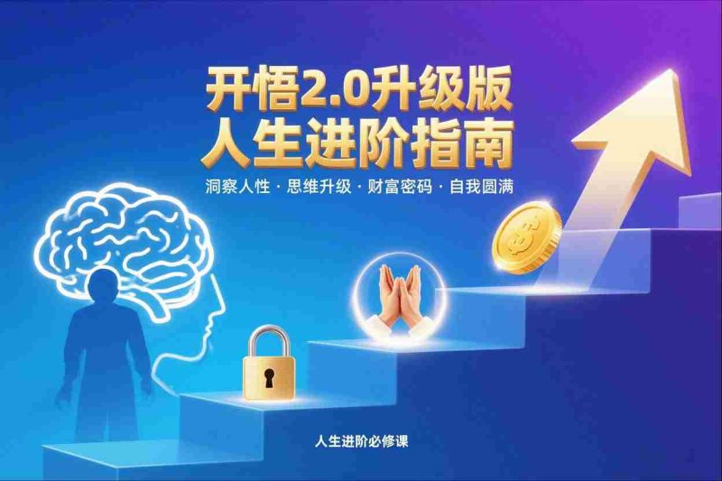 开悟2.0升级版人生进阶指南，洞察人性-思维升级-财富密码-自我圆满-OG资源站