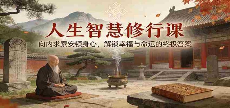 人生智慧修行课：向内求索安顿身心，解锁幸福与命运的终极答案-OG资源站