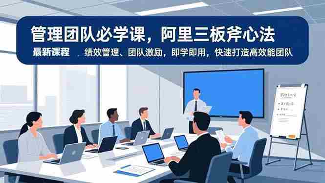 (16929期)管理团队必学课,阿里三板斧心法、绩效管理、团队激励,即学即用,快速打造高效能团队-OG资源站
