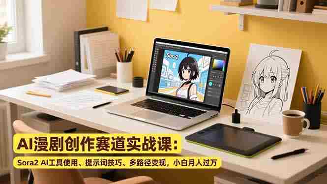 (16936期)AI漫剧创作赛道实战课:Sora2 AI工具使用、提示词技巧、多路径变现,小白月入过万-OG资源站