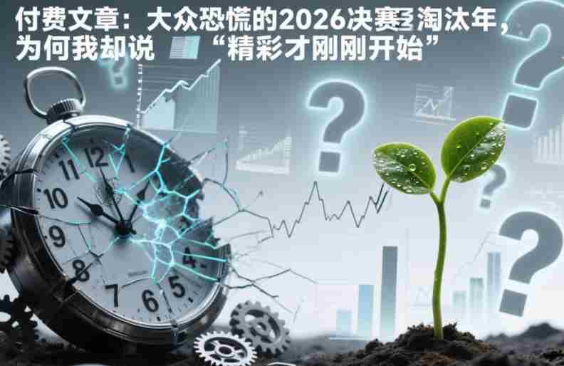 付费文章:大众恐慌的2026决赛淘汰年,为何我却说“精彩才刚刚开始”?-OG资源站