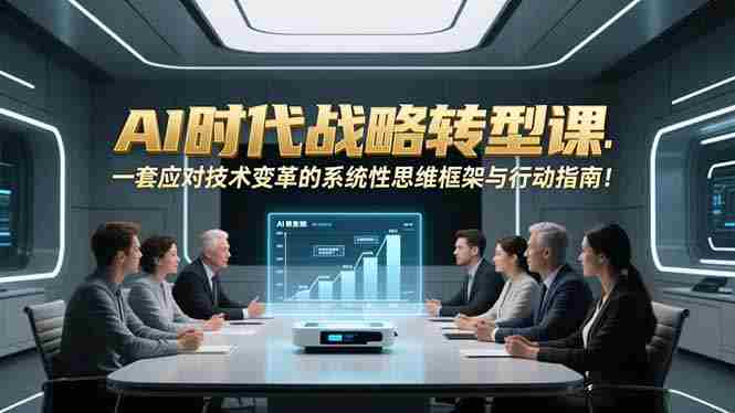 (16990期)AI时代战略转型课:一套应对技术变革的系统性思维框架与行动指南!-OG资源站