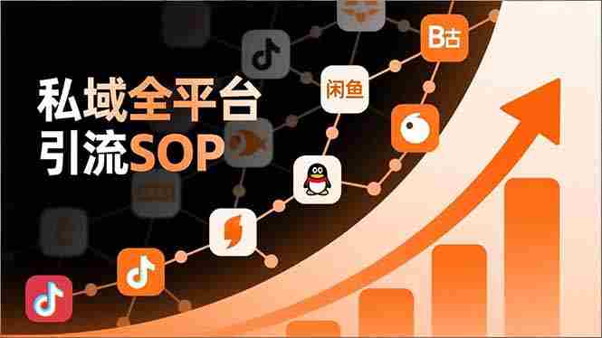 (16994期)私域全平台引流SOP,抖音/快手/小红书/微信/QQ/B站/闲鱼等,技术合集,高效转化公域流量-OG资源站