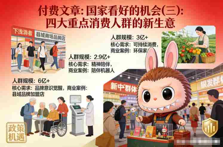付费文章:国家看好的机会(三):四大重点消 费人群的新生意-OG资源站