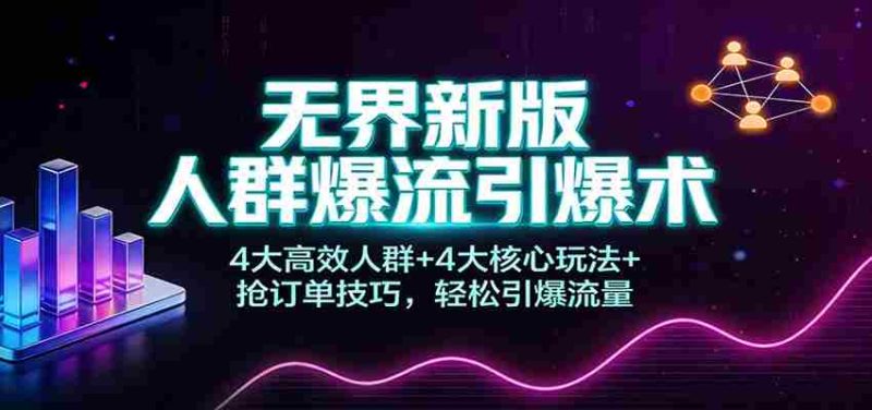 无界新版人群爆流引爆术:4大高效人群+4大核心玩法+抢订单技巧,轻松引爆流量-OG资源站