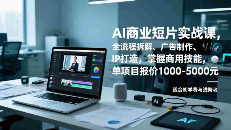 (17051期)AI商业短片实战课,全流程拆解、广告制作、IP打造,掌握商用技能,单项目报价1000-5000元-OG资源站