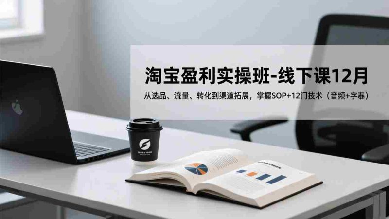 (17079期)淘宝盈利实操班-线下课12月,从选品、流量、转化到渠道拓展,掌握SOP+12门技术(音频+字幕)-OG资源站