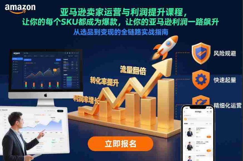 亚马逊卖家运营与利润提升课程,让你的每个SKU都成为爆款,让你的亚马逊利润一路飙升(更新12月)-OG资源站