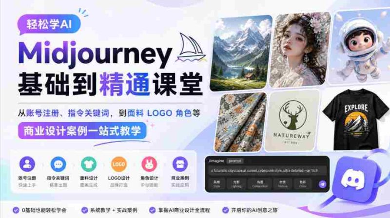 全面掌握AI Midjourney技能：从注册登录到商业案例实战教学-OG资源站