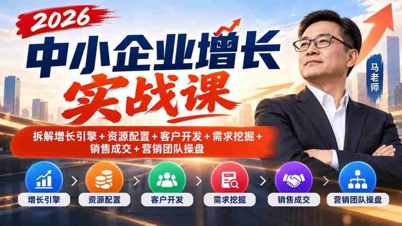 2026年中小企业加速发展攻略：揭秘增长动力、资源分配、客户拓展、需求洞察、销售达成与营销团队管控-OG资源站