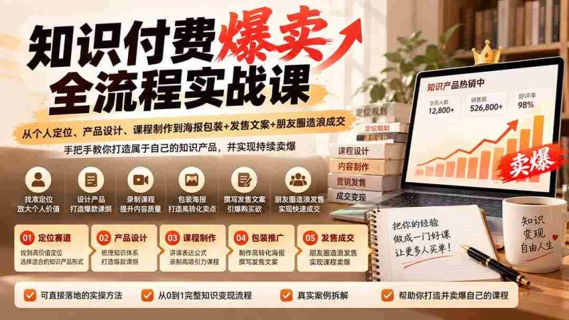 揭秘知识付费热销秘诀：从个人品牌塑造到课程打造，一站式掌握营销与成交策略-OG资源站