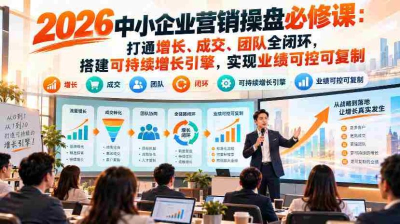 2026年中小企业营销攻略秘籍:全方位构建增长链、成交链、团队链,打造持续增长动力,确保业绩稳定与复制-OG资源站