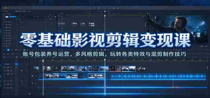 影视剪辑新手速成指南:打造高颜值账号,掌握多元剪辑风格,轻松驾驭特效混剪艺术-OG资源站