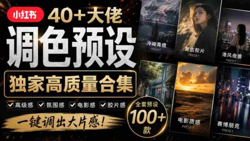 独家整理！40+网红摄影师调色秘籍大集合，婚礼、人像、风光摄影师精选预设，按名索引，速来收藏！-OG资源站