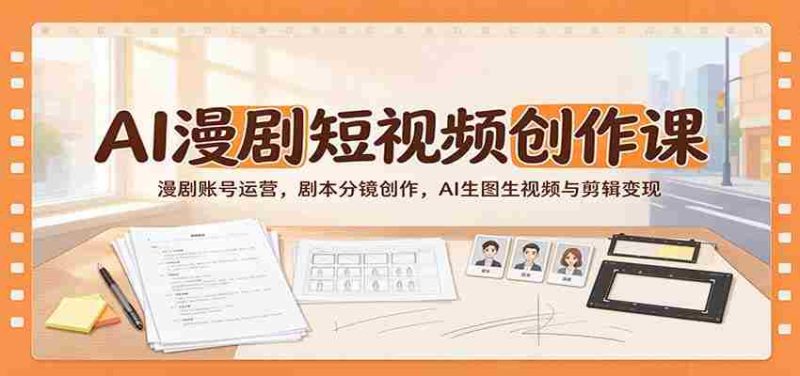 探索AI赋能的漫剧短视频秘籍:打造热门账号,剧本与分镜艺术,智能生成图视频剪辑赚钱之道-OG资源站