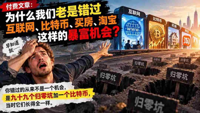 揭秘：为何屡屡错失互联网、比特币、购房、淘宝等致富良机？-OG资源站