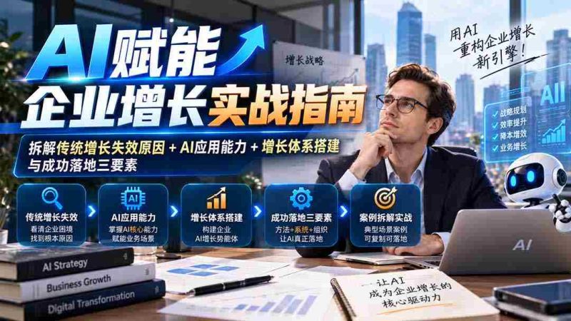 揭秘AI助力企业腾飞之道：剖析增长困境、挖掘AI潜能与构建高效增长架构实战攻略-OG资源站