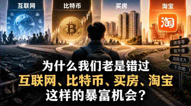 揭秘：为何屡次错失互联网、比特币、房地产、淘宝等致富良机？-OG资源站